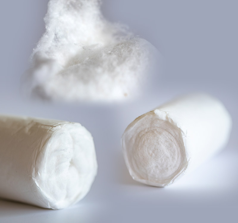Rouleau de laine de coton 500g absorbant médical jetable