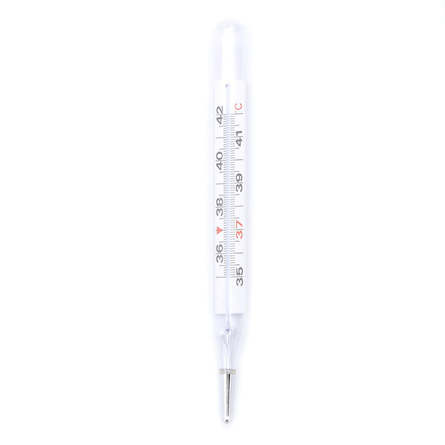 Thermomètre en verre sans mercure pour les aisselles orales pour le ménage clinique