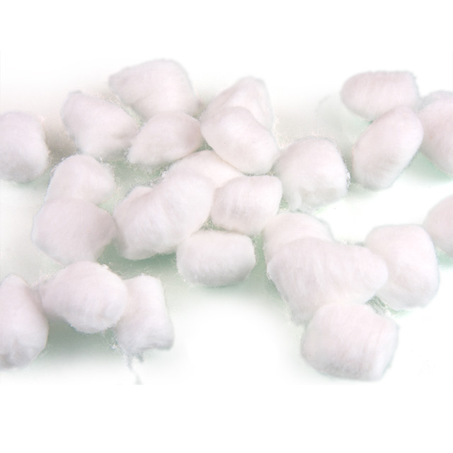 100% coton boule de coton doux non stérile médical pour le soin des plaies