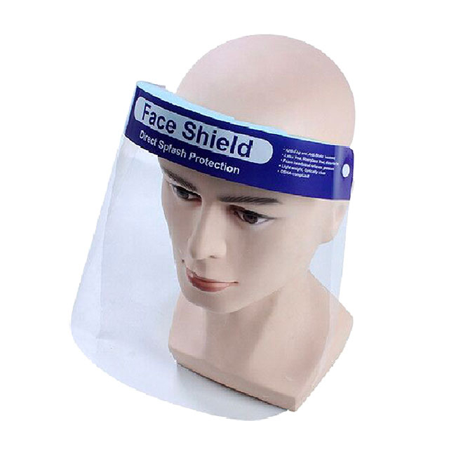 Écran facial en PET transparent réglable réutilisable pour la protection des yeux et du visage