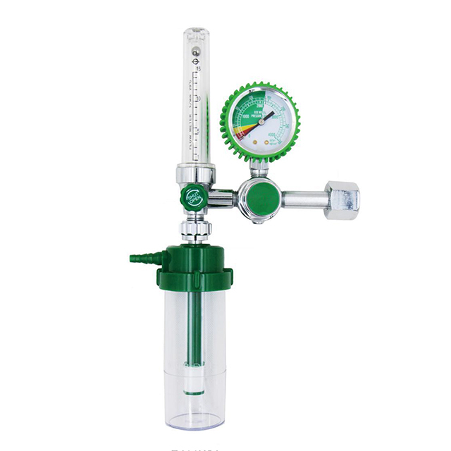 Régulateur du0026#39;oxygène à pression de type piston avec humidificateur pour lu0026#39;hôpital