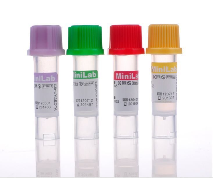 Micro tube de prélèvement sanguin de 0,2 ml/0,25 ml/0,5 ml jetable pour enfants