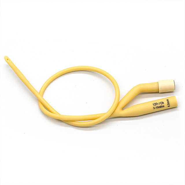 Cathéter urinaire Foley 2 voies / 3 voies en latex naturel médical avec