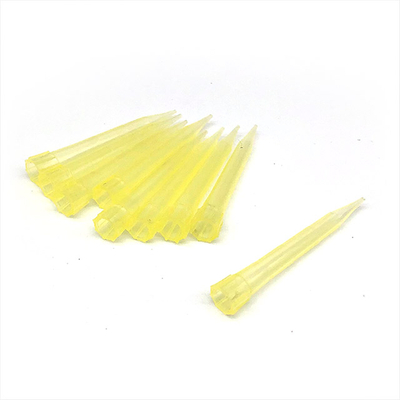 Embouts de pipette de filtre jaune en plastique stériles jetables 200ml