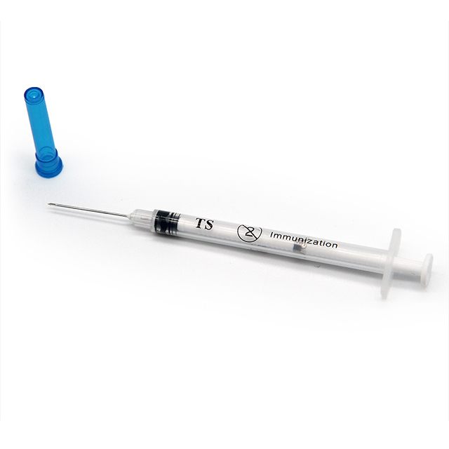 Seringue du0026#39;injection de vaccin en plastique jetable de 0,05 ml avec aiguille