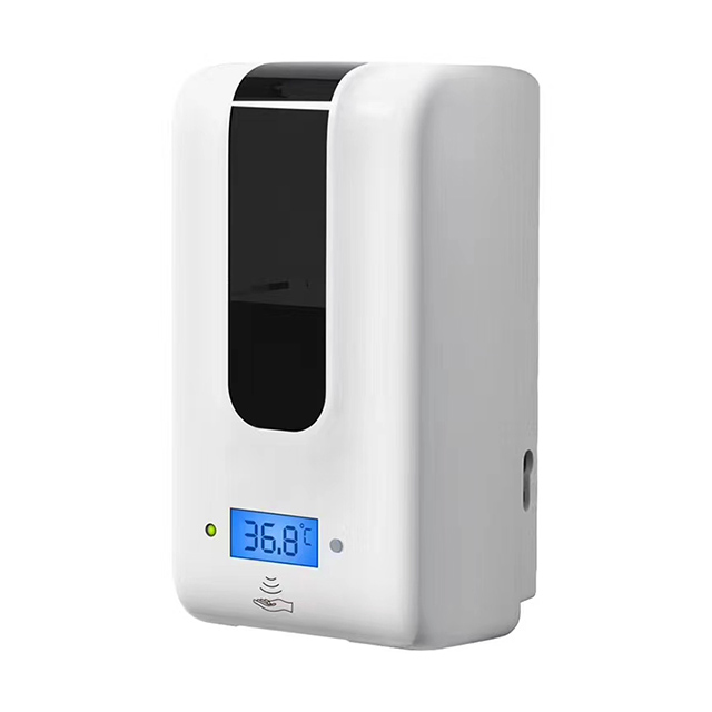 Thermomètre de température du0026#39;essai de distributeur de gouttes liquides de savon infrarouge intelligent