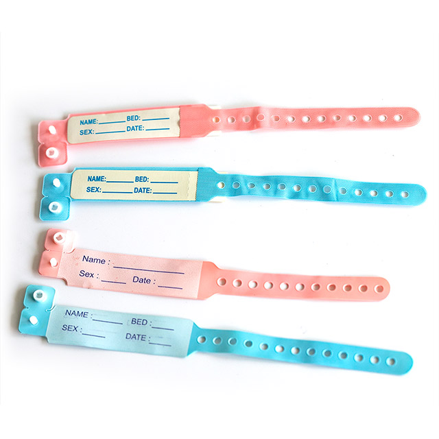 Bracelet du0026#39;identification chirurgicale en PVC de haute qualité pour patient